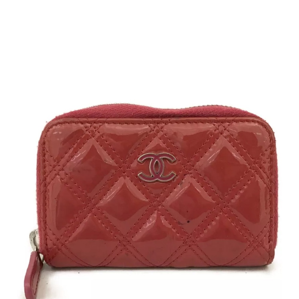 Chanel Pink Quilted Women's Wallet